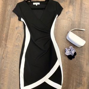 Black and white Almost Famous dress